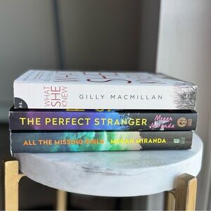 What She Knew, The Perfect Stranger, All the Missing Girls paperback books